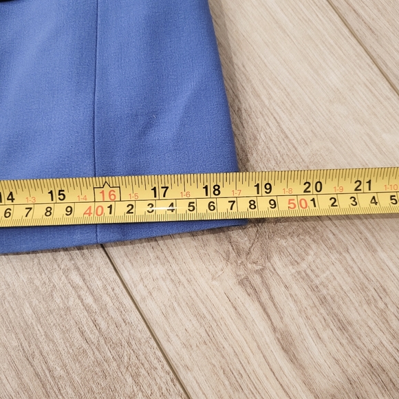 7th Avenue Collection New York & Company Blue Suit Jacket 10 Polkadot - Picture 4 of 10